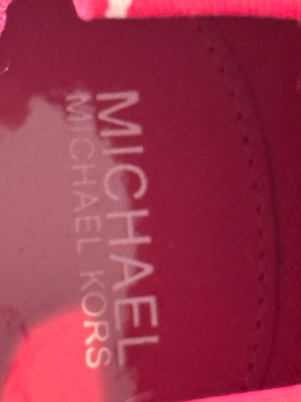 Michael Kors Red Knit Slip-On Sneakers 8.5 - Picture 6 of 6